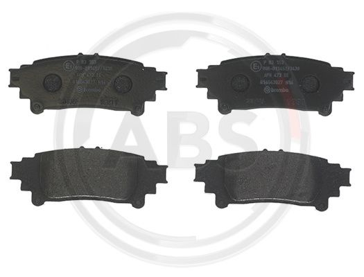 Set placute frana,frana disc punte fata (P83153 ABS) TOYOTA,TOYOTA (FAW),TOYOTA (GAC)