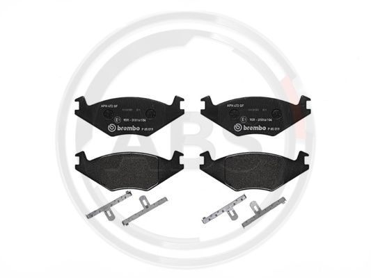 Set placute frana,frana disc punte fata (P85019 ABS) SEAT,VW