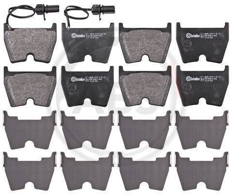 Set placute frana,frana disc punte fata (P85132 ABS) AUDI
