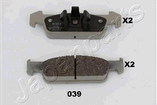 Set placute frana,frana disc punte fata (PA039AF JAPANPARTS) DACIA,RENAULT