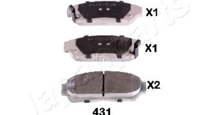 Set placute frana,frana disc punte fata (PA431AF JAPANPARTS) HONDA