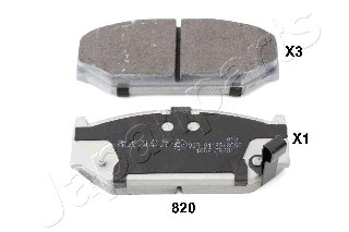 Set placute frana,frana disc punte fata (PA820AF JAPANPARTS) SUZUKI