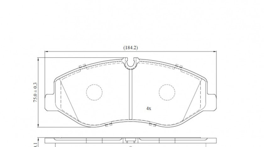 Set placute frana,frana disc punte fata (VKBP80213 SKF) MERCEDES-BENZ