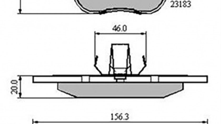 Set placute frana,frana disc punte fata (VKBP80311 SKF) BMW,MG,ROVER