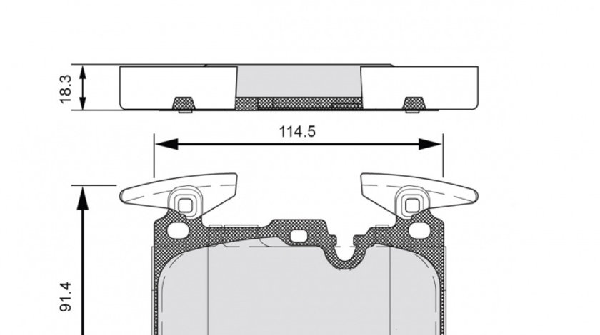 Set placute frana,frana disc punte fata (VKBP80467 SKF) BMW