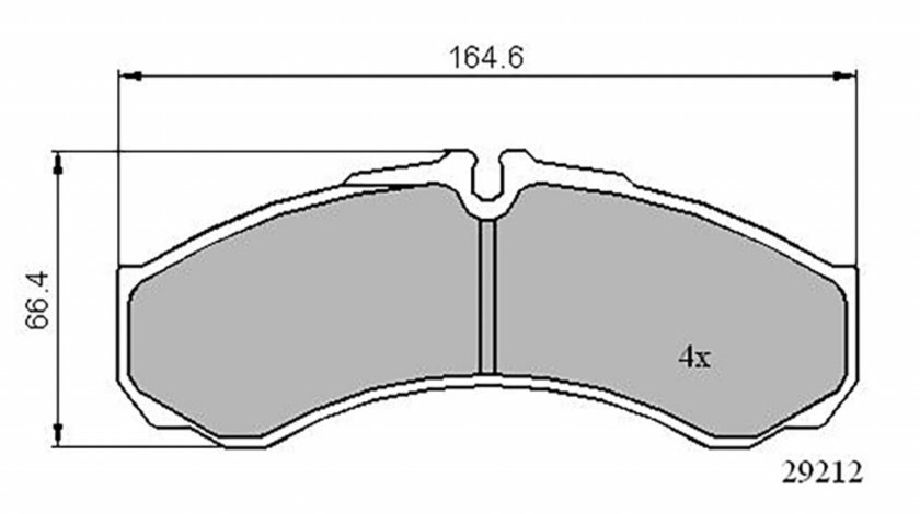 Set placute frana,frana disc punte fata (VKBP80507 SKF) IVECO