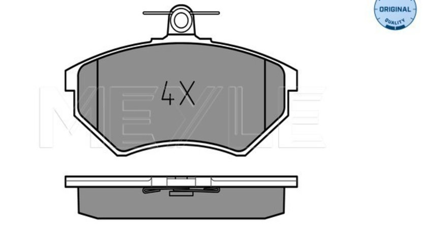 Set placute frana,frana disc punte fata (0252016819 MEYLE) AUDI,SEAT,VW,VW (FAW)