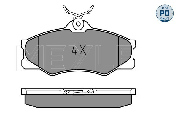 Set placute frana,frana disc punte fata (0252097919PD MEYLE) VW