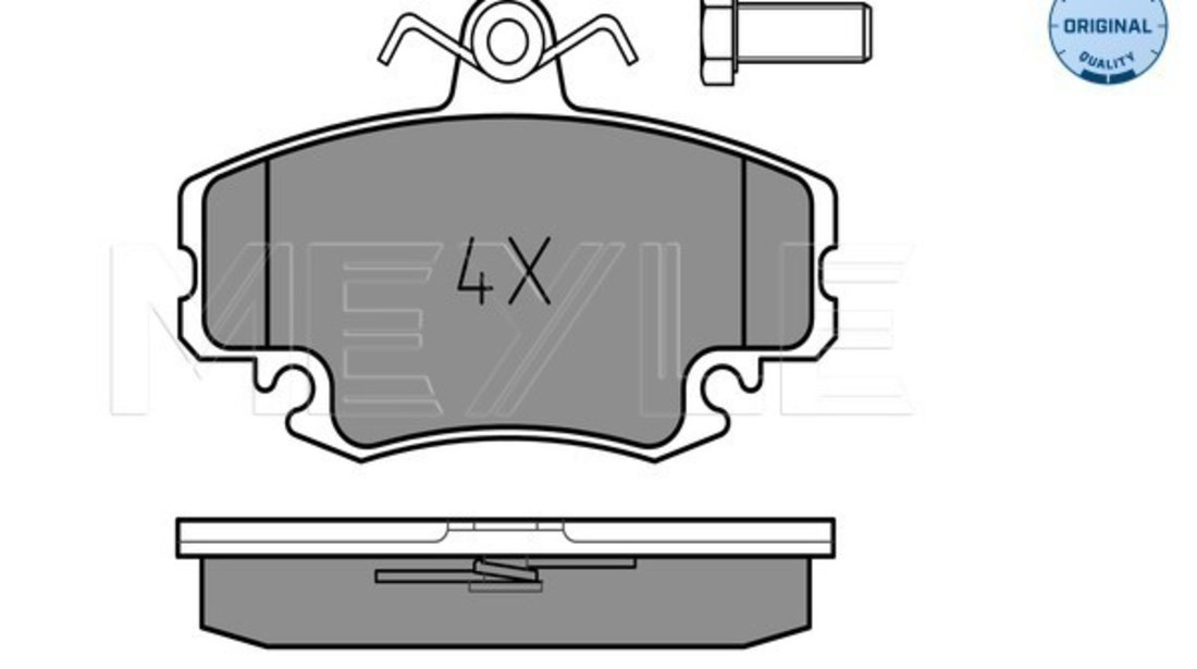 Set placute frana,frana disc punte fata (0252146318W MEYLE) DACIA,LADA,RENAULT