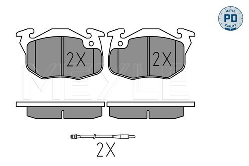 Set placute frana,frana disc punte fata (0252090518PD MEYLE) Citroen,PEUGEOT,RENAULT