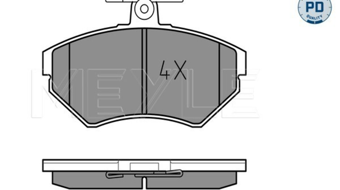 Set placute frana,frana disc punte fata (0252194516PD MEYLE) SEAT,VW