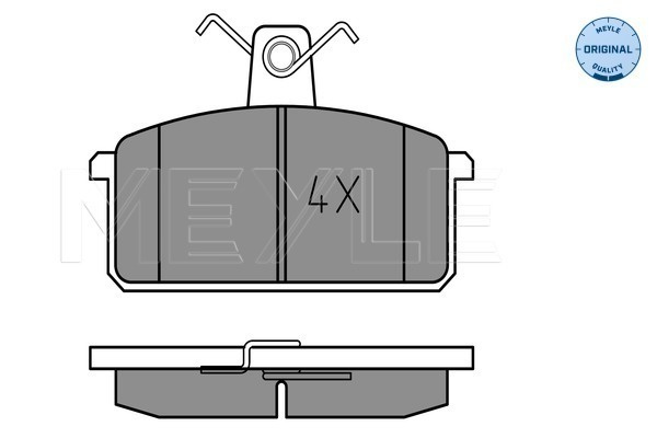Set placute frana,frana disc punte fata (0252141814 MEYLE) IVECO,SUZUKI