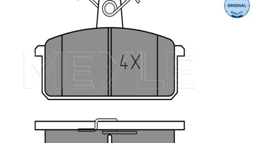 Set placute frana,frana disc punte fata (0252141814 MEYLE) IVECO,SUZUKI