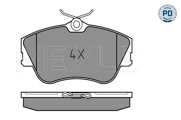 Set placute frana,frana disc punte fata (0252147919PD MEYLE) VW