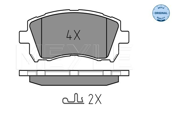 Set placute frana,frana disc punte fata (0252355817W MEYLE) SUBARU