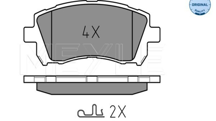 Set placute frana,frana disc punte fata (0252355817W MEYLE) SUBARU