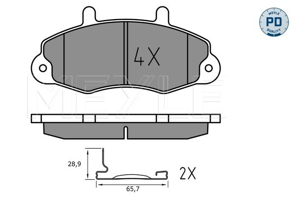 Set placute frana,frana disc punte fata (0252147018PD MEYLE) FORD