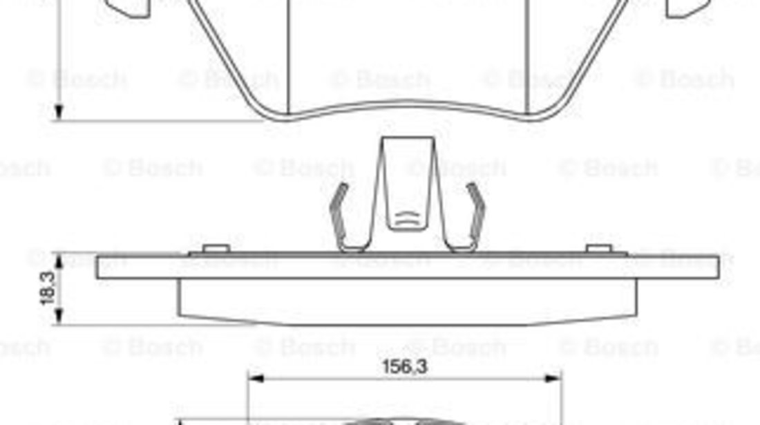 Set placute frana,frana disc punte fata (0986461129 BOSCH) HOLDEN,OPEL,SAAB,VAUXHALL