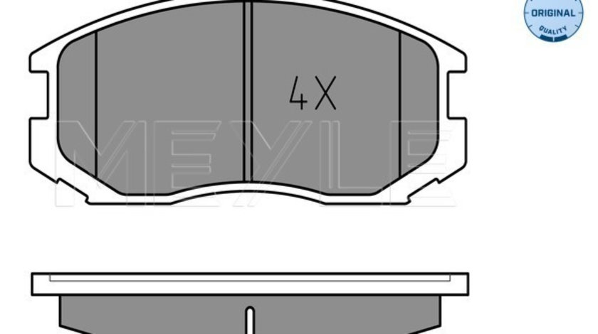 Set placute frana,frana disc punte fata (0252165015 MEYLE) DAIHATSU,MITSUBISHI,PROTON