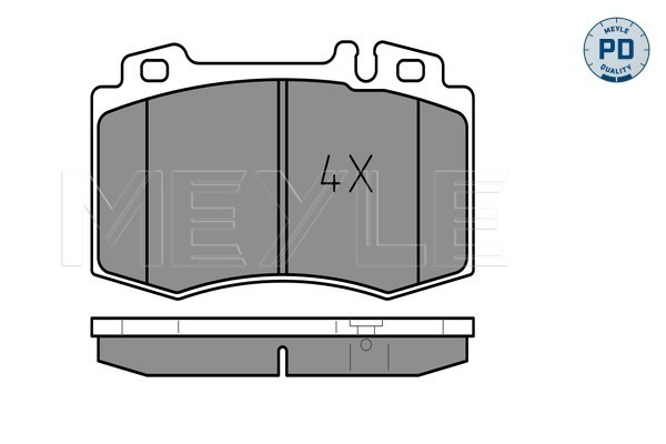 Set placute frana,frana disc punte fata (0252374517PD MEYLE) MERCEDES-BENZ