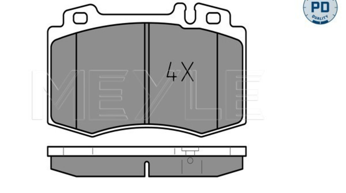 Set placute frana,frana disc punte fata (0252374517PD MEYLE) MERCEDES-BENZ