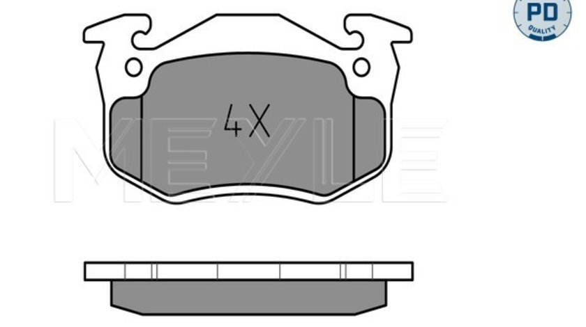 Set placute frana,frana disc punte fata (0252063415PD MEYLE) RENAULT