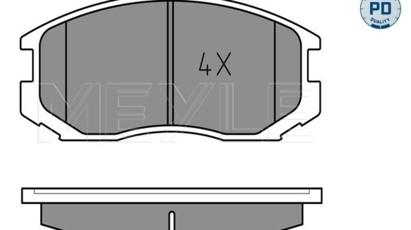 Set placute frana,frana disc punte fata (0252165015PD MEYLE) DAIHATSU,MITSUBISHI