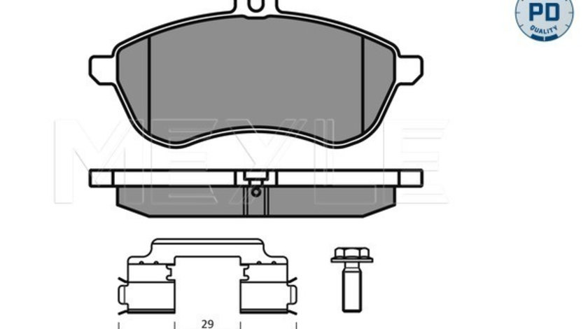 Set placute frana,frana disc punte fata (02524306202PD MEYLE) MERCEDES-BENZ