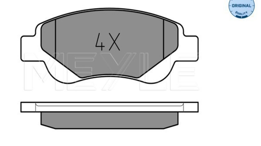 Set placute frana,frana disc punte fata (0252395917 MEYLE) Citroen,PEUGEOT,TOYOTA