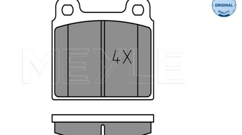 Set placute frana,frana disc punte fata (0252001115 MEYLE) ALFA ROMEO,MERCEDES-BENZ,PORSCHE,VW