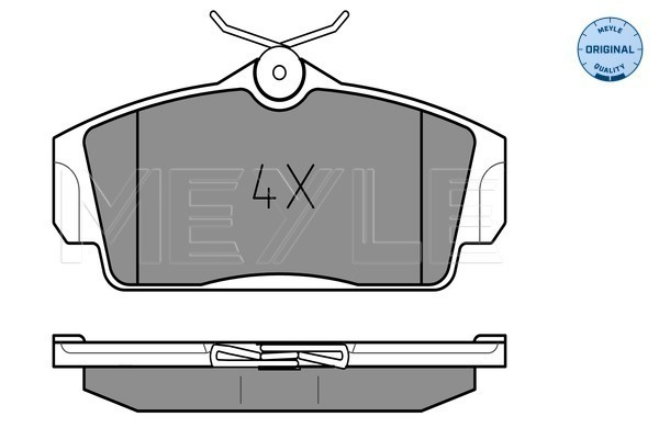 Set placute frana,frana disc punte fata (0252346316 MEYLE) NISSAN