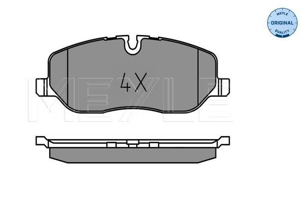 Set placute frana,frana disc punte fata (0252419118 MEYLE) LAND ROVER