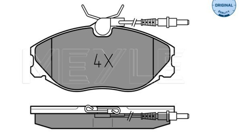Set placute frana,frana disc punte fata (0252167419W MEYLE) Citroen,PEUGEOT
