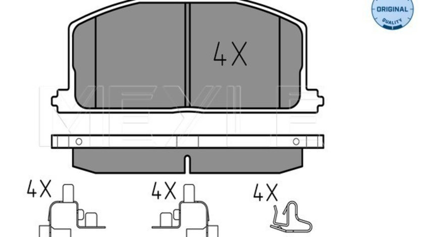 Set placute frana,frana disc punte fata (0252087015 MEYLE) TOYOTA