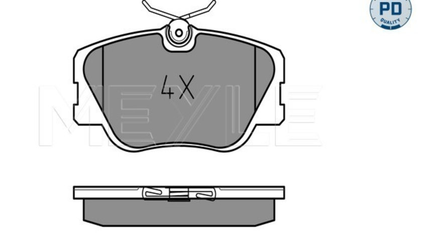 Set placute frana,frana disc punte fata (0252094119PD MEYLE) MERCEDES-BENZ