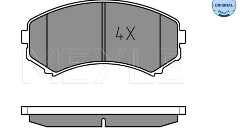 Set placute frana,frana disc punte fata (0252348816W MEYLE) MITSUBISHI