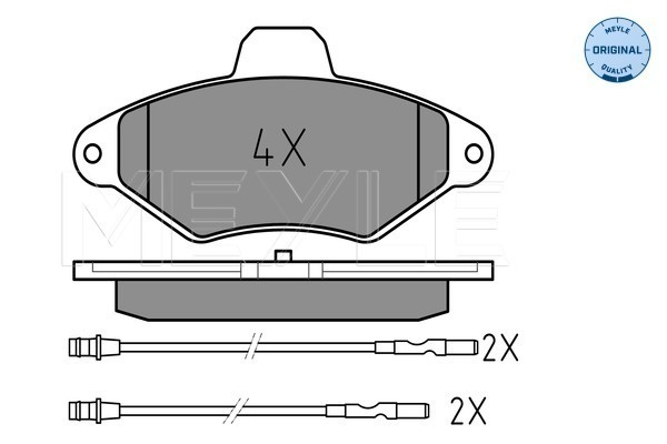 Set placute frana,frana disc punte fata (0252163117W MEYLE) Citroen