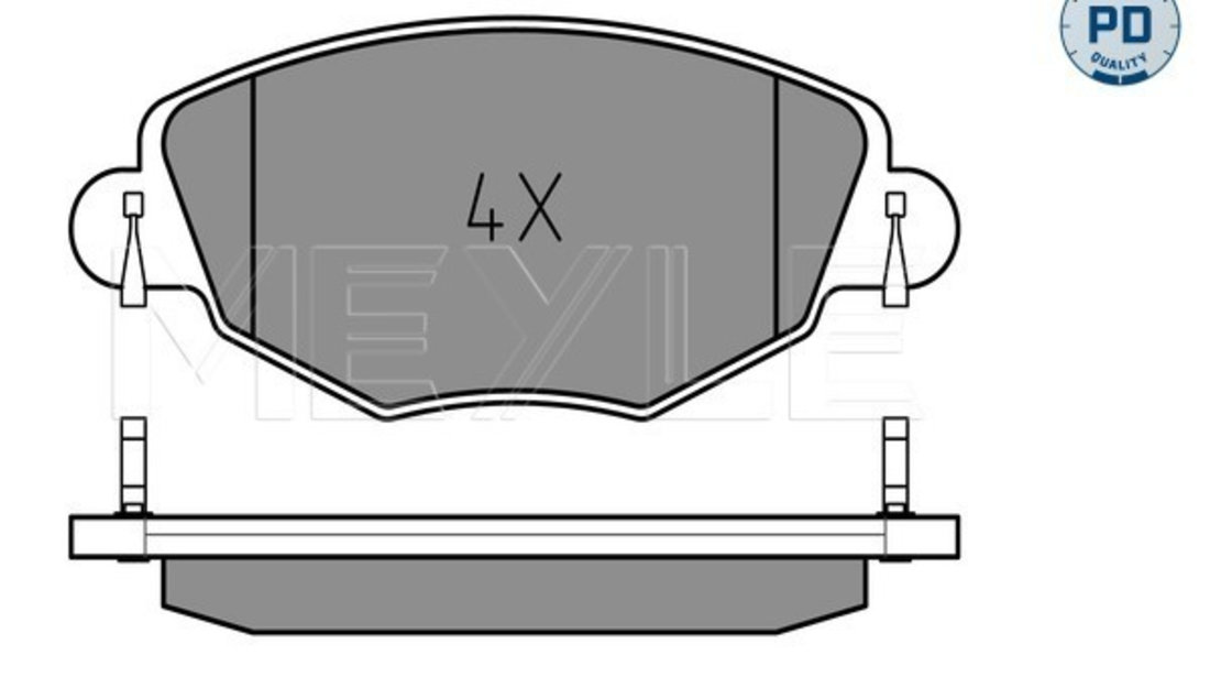 Set placute frana,frana disc punte fata (0252327918PD MEYLE) FORD,FORD (CHANGAN),JAGUAR