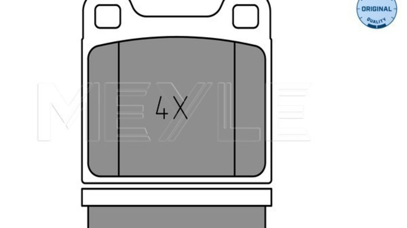 Set placute frana,frana disc punte fata (0252022815 MEYLE) AUDI,VW