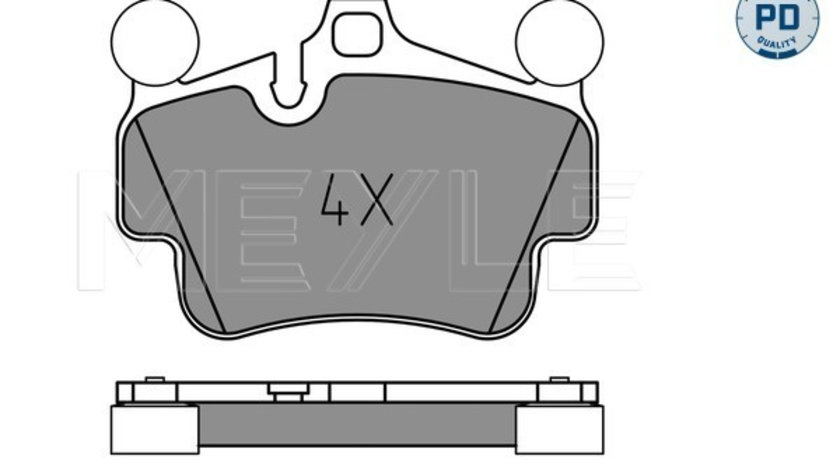 Set placute frana,frana disc punte fata (0252404917PD MEYLE) PORSCHE