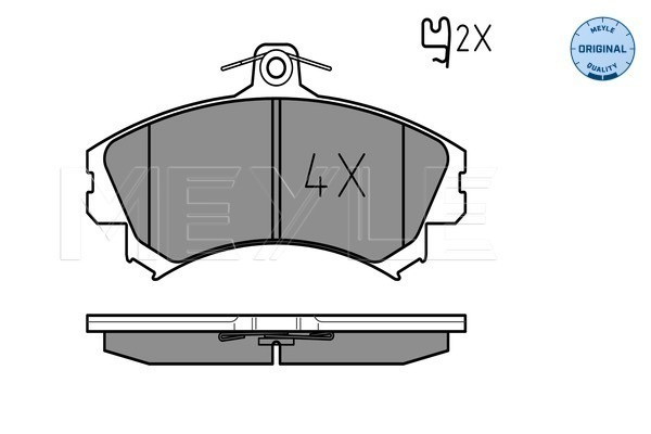 Set placute frana,frana disc punte fata (0252192015 MEYLE) MITSUBISHI,VOLVO