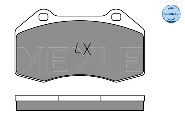 Set placute frana,frana disc punte fata (0252416215 MEYLE) RENAULT