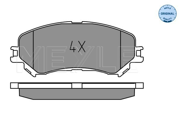 Set placute frana,frana disc punte fata (0252234719 MEYLE) RENAULT