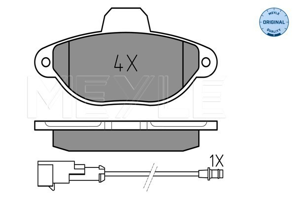 Set placute frana,frana disc punte fata (0252143617W MEYLE) FIAT,LANCIA