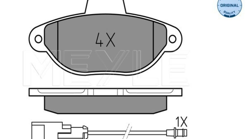 Set placute frana,frana disc punte fata (0252143617W MEYLE) FIAT,LANCIA