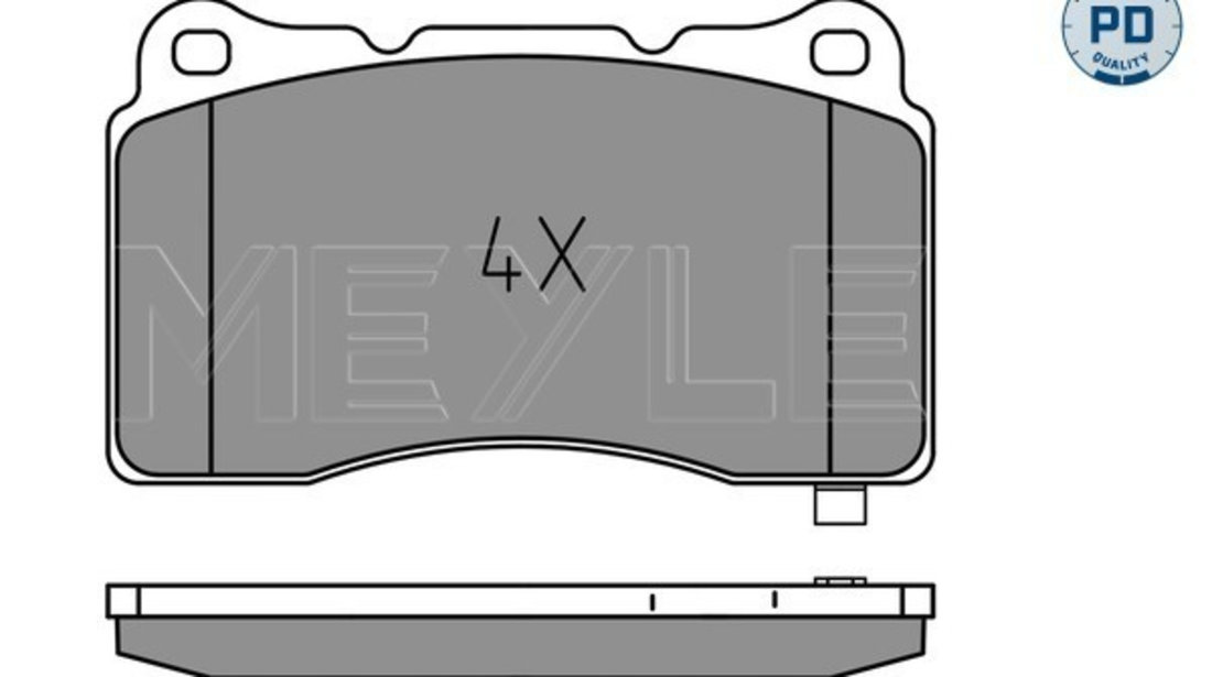 Set placute frana,frana disc punte fata (0252332516PD MEYLE) CADILLAC,HONDA,MITSUBISHI,TESLA