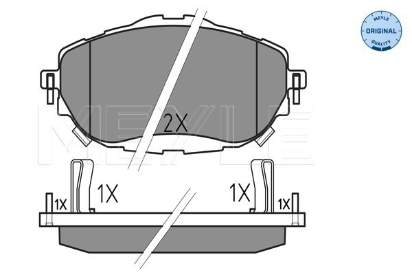 Set placute frana,frana disc punte fata (0252569819 MEYLE) TOYOTA