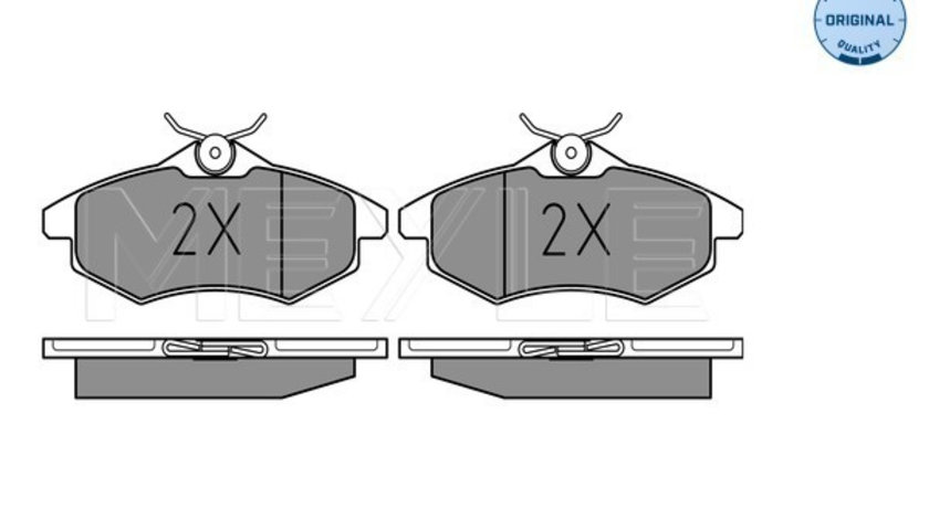 Set placute frana,frana disc punte fata (0252340719 MEYLE) Citroen