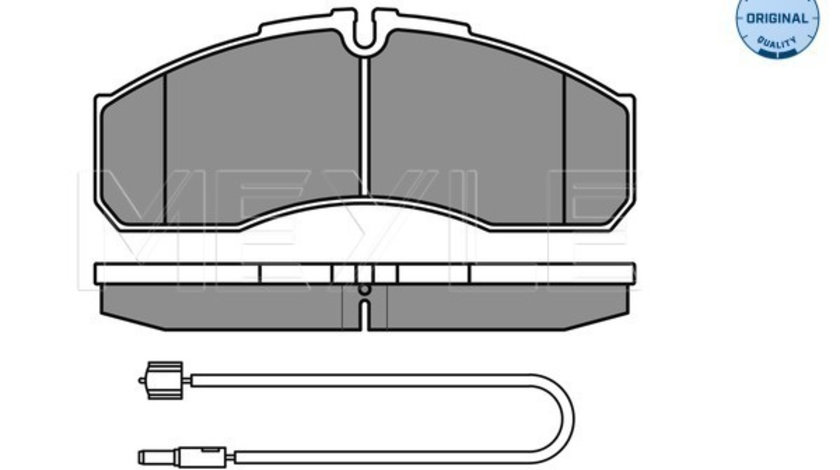 Set placute frana,frana disc punte fata (0252916020W MEYLE) IVECO