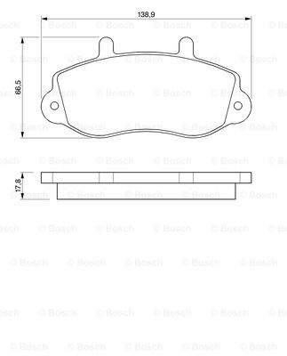 Set placute frana,frana disc punte fata (0986424480 BOSCH)